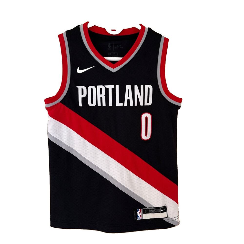 Nike Portland Trail Blazers Damian Lillard Jersey Kids Small